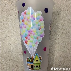 Custom cold reusable cup! Up!! New. Hand wash only made with permanent vinyl.